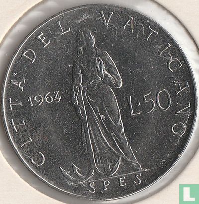 Vatikan 50 Lire 1964 - Bild 1