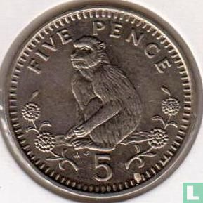 Gibraltar 5 Pence 1989 (AB) - Bild 2