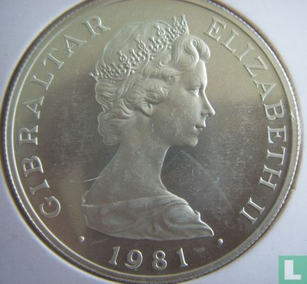 Gibraltar 1 crown 1981 (PROOF) "Royal Wedding of Prince Charles and Lady Diana" - Afbeelding 1
