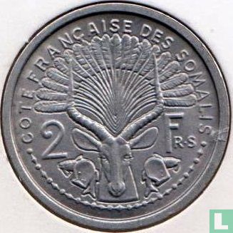 Côte française des Somalis 2 francs 1949 - Image 2