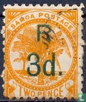 Palm trees with overprint