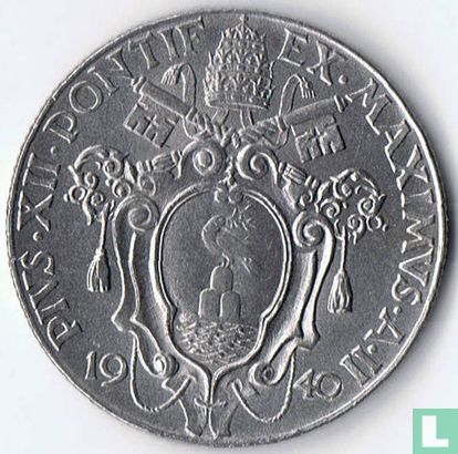 Vatican 1 lira 1940 - Image 1