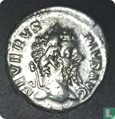 Romeinse Rijk, AR Denarius,193-211AD, Septimius Severus, Rome, 207 AD - Afbeelding 1