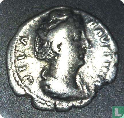 Romeinse Rijk, Denarius, 138-141 AD, Faustina wife of Antoninus Pius, Rome, after 141 AD - Afbeelding 1