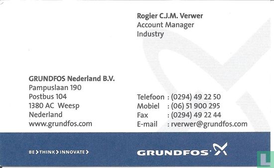 Grundfos Nederland BV Rogier