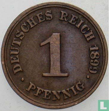 Duitse Rijk 1 pfennig 1899 (G) - Afbeelding 1