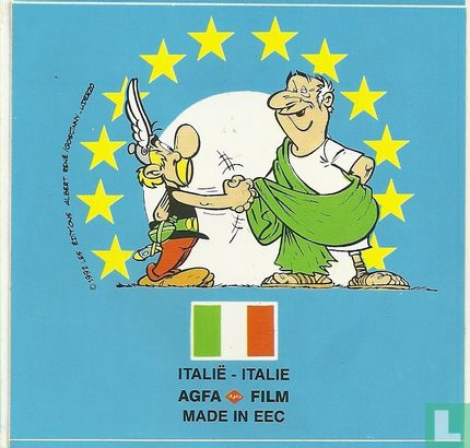 Asterix landensticker Agfa Film