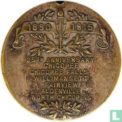 USA So-Called dollar 1915 "25th Anniversary of Chicopee" - Bild 2