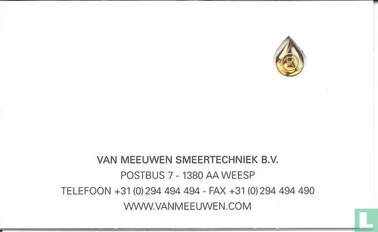 Van Meeuwen Smeertechniek BV Matthijs - Image 1