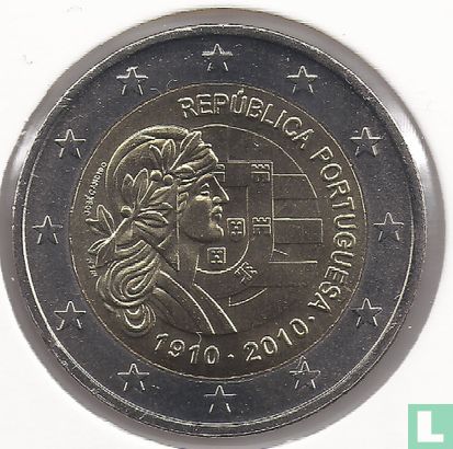 Portugal 2 euro 2010 "100 years of the Portuguese Republic" - Image 1