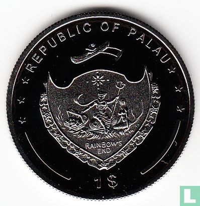 Palau 1 dollar 2008 (PROOF) "Regal angelfish" - Image 2