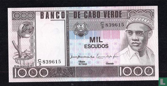 Kaapverdië 1000 Escudos  - Afbeelding 1