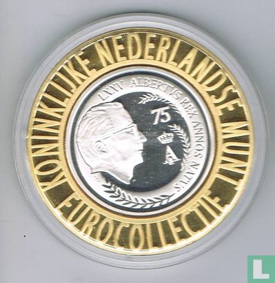 Belgie 10 euro 2009 PROOF - Koning Albert - in vergulde ring - Image 1