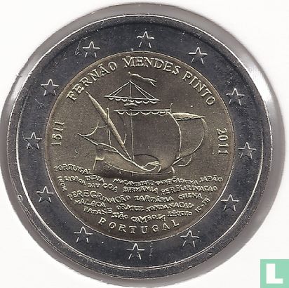 Portugal 2 euro 2011 "500th anniversary Birth of the explorer and writer Fernão Mendes Pinto" - Image 1