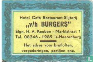HCR Slijterij v/h Burgers - H.A.Keuben