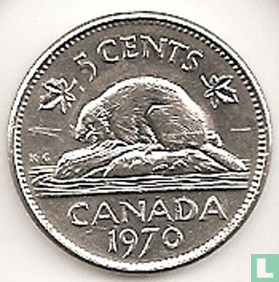 Canada 5 cents 1970 - Image 1