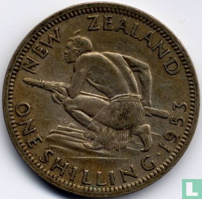 New Zealand 1 shilling 1953 - Image 1