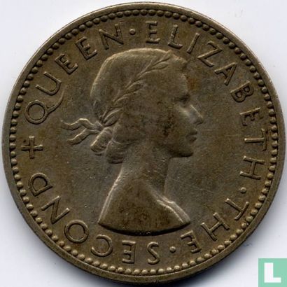 Nouvelle-Zélande 1 shilling 1953 - Image 2
