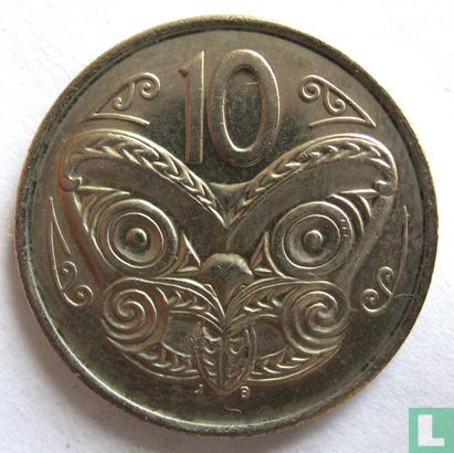 New Zealand 10 cents 2001 - Image 2