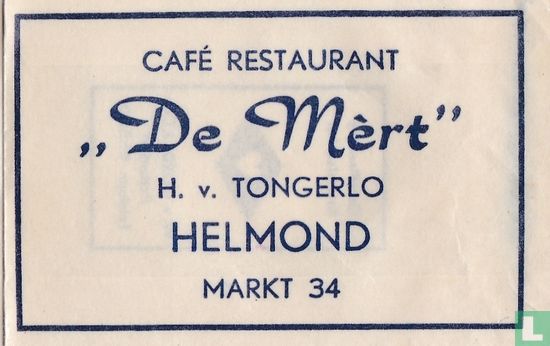 Café Restaurant "De Mèrt" - Image 1