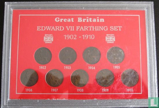 Verenigd Koninkrijk combinatie set "Edward VII farthing set" - Afbeelding 1