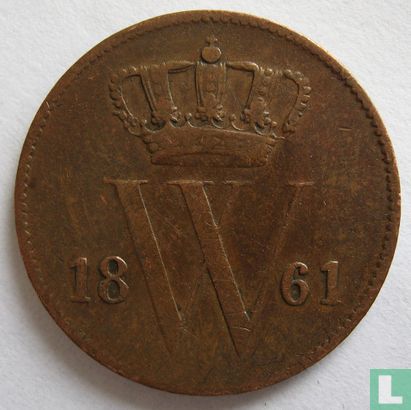 Netherlands 1 cent 1861 - Image 1