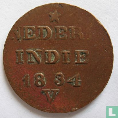 Indes néerlandaises 2 cent 1834 - Image 1
