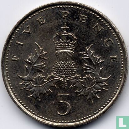 Royaume-Uni 5 pence 1983 - Image 2