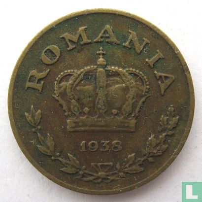 Romania 1 leu 1938 - Image 1