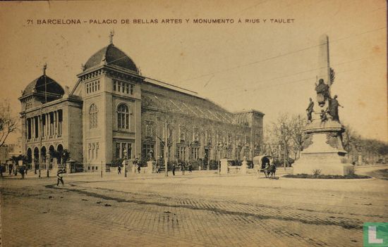 Barcelona Palacio de Bellas Artes Y  Monumento A Rius y Taulet - Afbeelding 1
