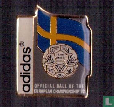 Adidas Unico Offical Ball of the European Championship 92 (Zweedse vlag)