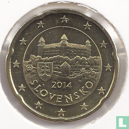 Slowakei 20 Cent 2014 - Bild 1