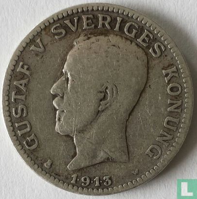 Sweden 1 krona 1913 - Image 1