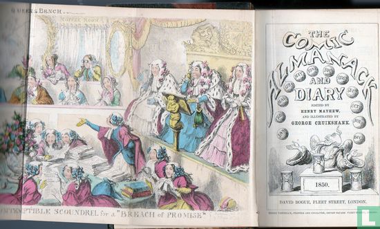 The comic almanack and diary 1850/1851/1852/1853 - Afbeelding 1
