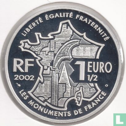 Frankrijk 1½ euro 2002 (PROOF) "Le Mont Saint Michel" - Afbeelding 1