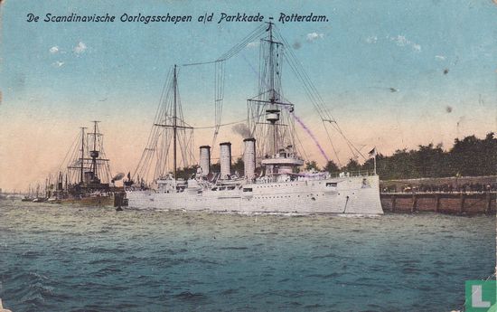 De Scandinavische Oorlogsschepen a/d Parkkade - Rotterdam