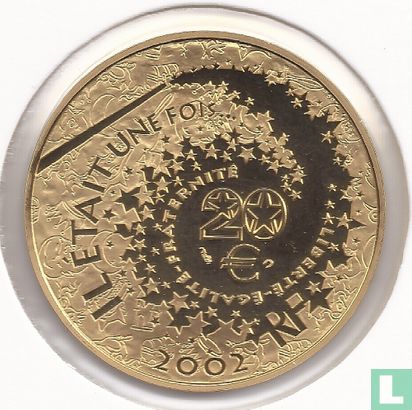 Frankrijk 20 euro 2002 (PROOF) "Pinocchio" - Afbeelding 1