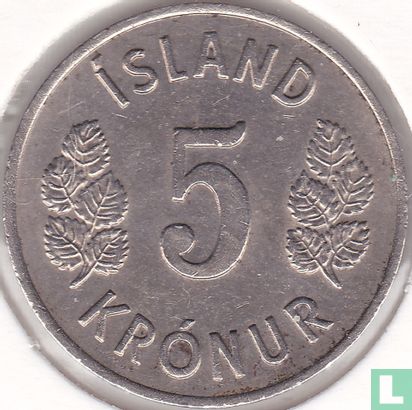 IJsland 5 krónur 1971 - Afbeelding 2