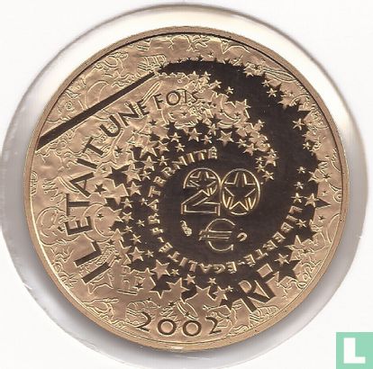 Frankrijk 20 euro 2002 (PROOF) "Cinderella" - Afbeelding 1