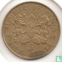 Kenya 5 cents 1969 - Image 1