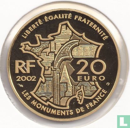 Frankrijk 20 euro 2002 (PROOF) "La Butte Montmartre" - Afbeelding 1