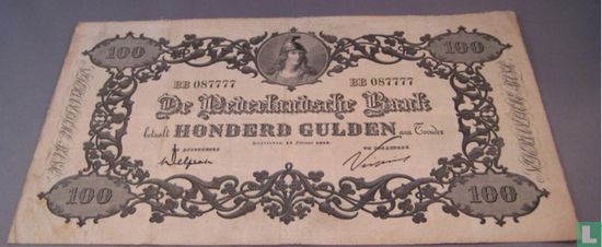 100 1860 niederländische Gulden