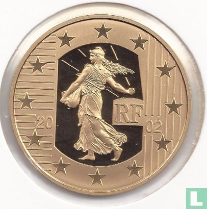 Frankrijk 20 euro 2002 (PROOF) "Bye bye le Franc" - Afbeelding 1