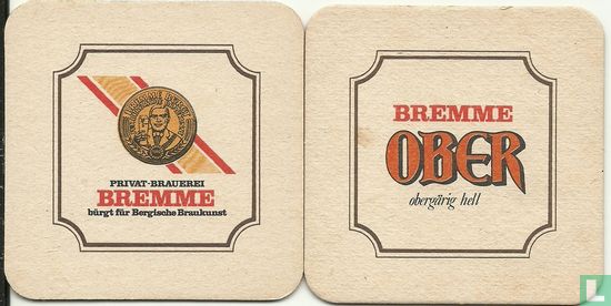  Bremme Ober obergärig Hell / Privat-Brauerei Bremme