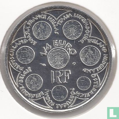 Frankrijk ¼ euro 2002 "Introduction of the euro" - Afbeelding 2