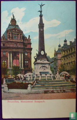 Brussel Anspach  Monument Fontaine Fontein - Afbeelding 1