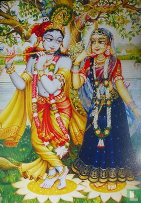 Krishna en Satyabhama Vrindavan Art