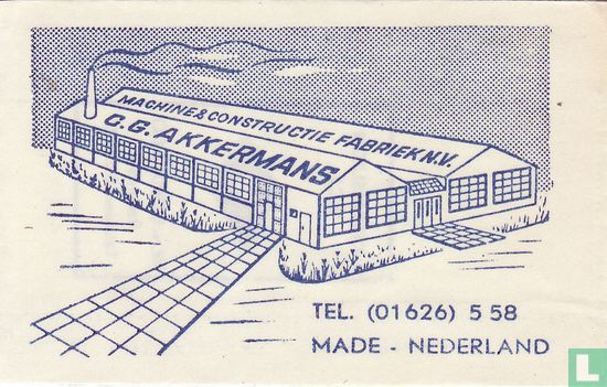 Machine & Constructiefabriek N.V. C.G. Akkermans - Afbeelding 1