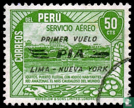 Erstflug der PIA von Lima nach New York