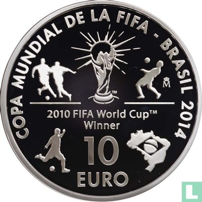 Spanje 10 euro 2013 (PROOF) "2014 Football World Cup in Brazil" - Afbeelding 2